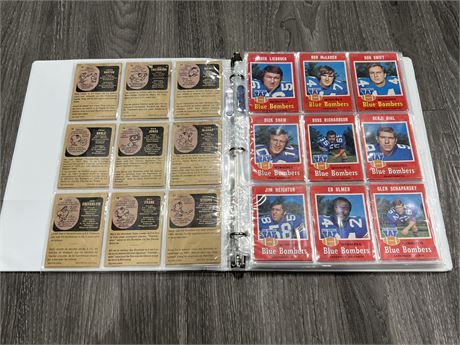 1971 CFL CARD SET NEAR COMPLETE - MISSING 6 CARDS