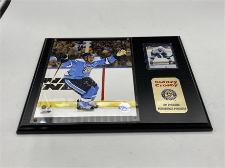 SIDNEY CROSBY PICTURE & CARD PLAQUE (12”x15”)