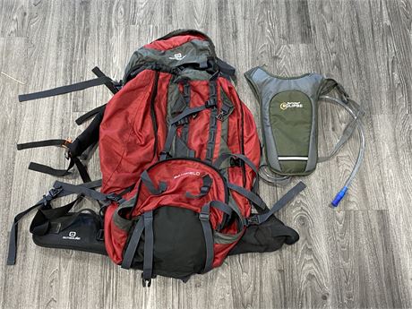 OUTBOUND HIKING BACKPACK & WATER BACKPACK