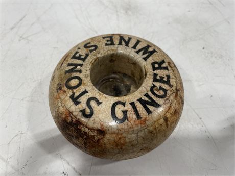 STONE’S GINGER WINE CANDLE HOLDER (MADE IN ENGLAND) 3”