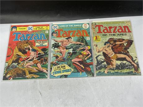 3 TARZAN COMICS #207, #237, & #240