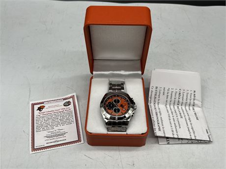 LIMITED EDITION BC LIONS GREY CUP WATCH W/COA