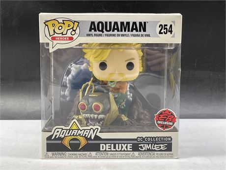 DC COLLECTION BY JIM LEE AQUAMAN DELUXE FUNKO POP EB EXCLUSIVE