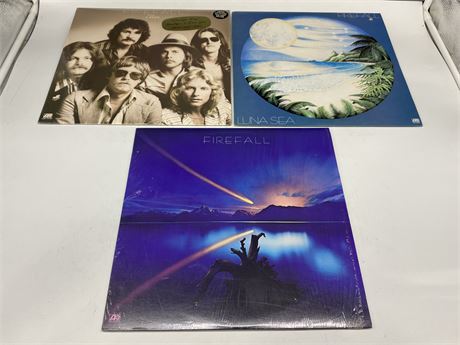 3 FIREFALL RECORDS  - MINT (M)