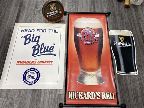 LOT OF MISC. BEER DECOR