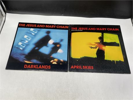 2 JESUS AND THE MARY CHAIN RECORDS - EXCELLENT (E)