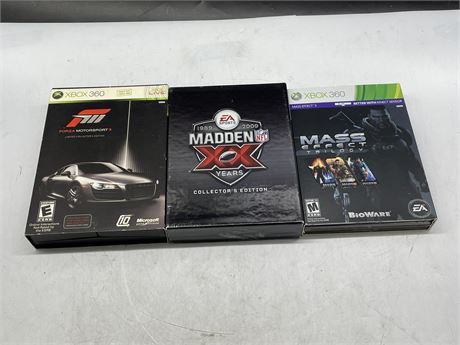 3 XBOX 360 SPECIAL EDITIONS / STEELBOOKS