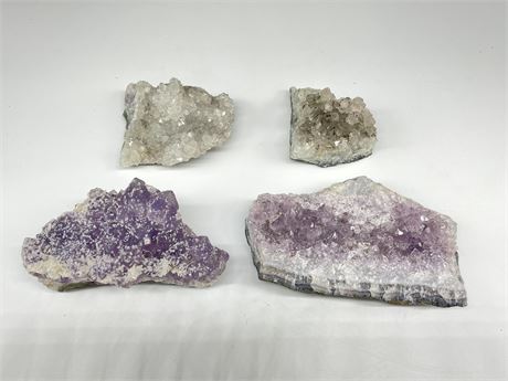 AMETHYST SLABS (LARGEST PIECE IS 7”)