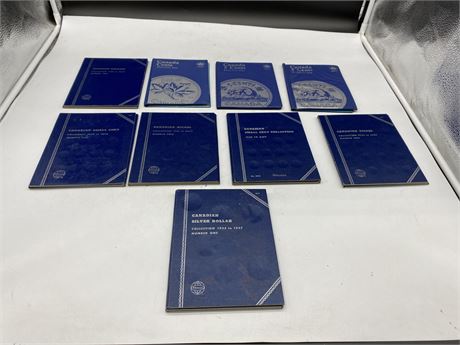 LOT OF CANADIAN COIN FOLDERS (Includes some coins)
