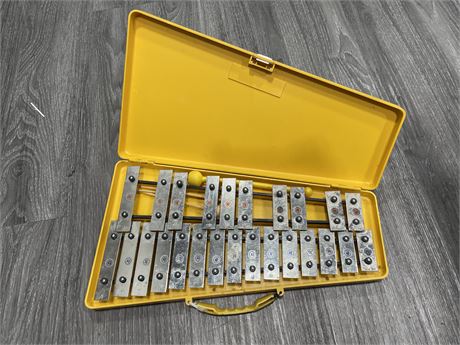 ANGEL 25K XYLOPHONE MUSICAL INSTRUMENTS IN YELLOW CASE