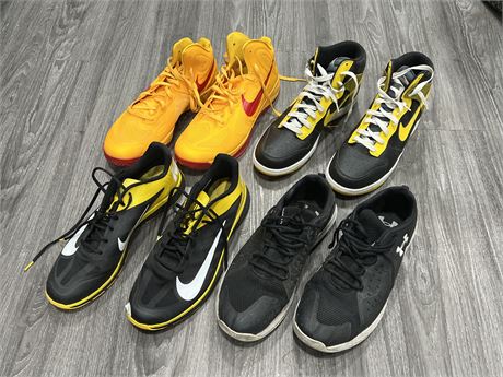 4 PAIRS OF SIZE 15 MENS SHOES