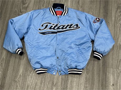 TENNESSEE TITANS REEBOK BUTTON UP JACKET - SIZE S