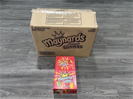 WHOLESALE CASE OF MAYNARDS GUMMY BEARS- 12 BOXES PER CASE 18 PACKS PER BOX