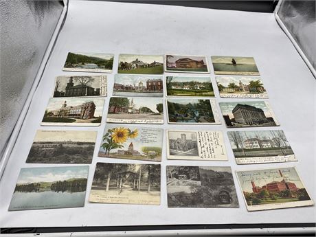 20 EARLY 1900s POSTCARDS
