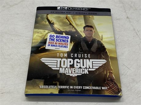 TOP GUN MAVERICK 4K DVD