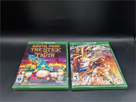 SEALED - DRAGONBALL FIGHTERZ & SOUTH PARK - XBOX