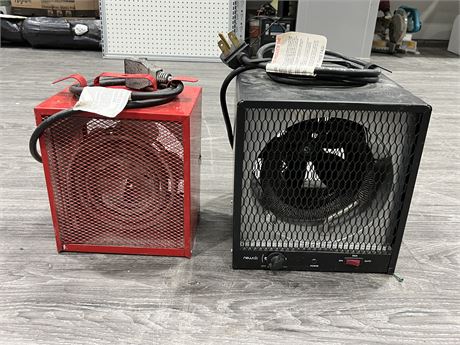 2 CONSTRUCTION HEATERS - AS IS