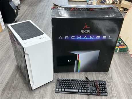 *SPECS UPDATED IN PICS* SKYTECH GAMING ARCHANGEL TOWER W/KEYBOARD