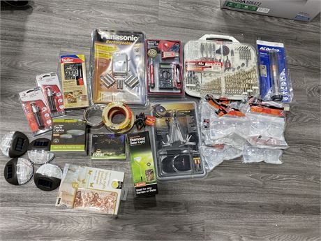 LOT OF NEW TOOLS/ACCESSORIES