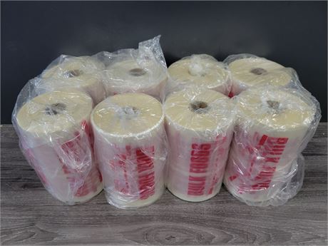 8 ROLLS OF COMMERCIAL BULK FOOD BAGS