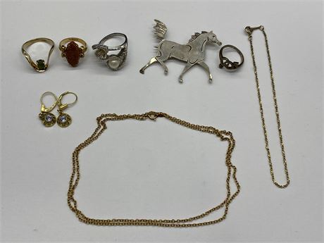 MOSTLY 925 STERLING ESTATE JEWELRY