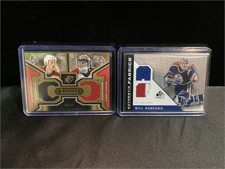 2 NHL JERSEY CARDS