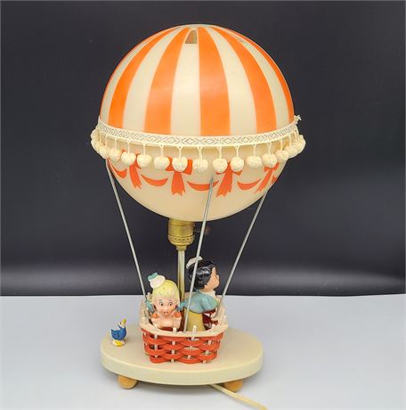 UNIQUE MCM HOT AIR BALLOON LAMP (17"tall)
