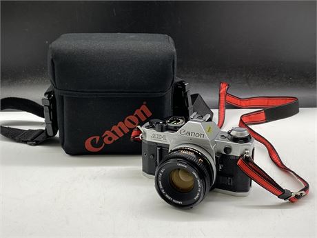 CANON AE-1 PROGRAM 1.8 LENS - WORKING GOOD CONDITION
