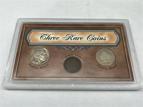 3 RARE COINS - 1936, 1907, 1911
