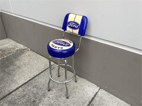 FORD ‘GENUINE PARTS’ BAR STOOL - 42” TALL