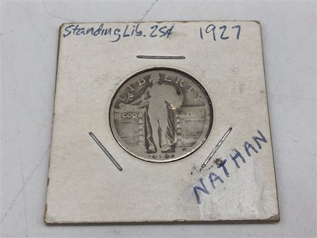 1927 STANDING LIBERTY QUARTER COIN