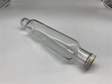 ANTIQUE GLASS ROLLING PIN (14” long)