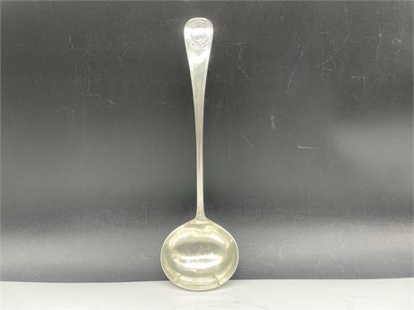 STERLING SILVER LADLE WITH 1 OZENGE MARK (LENGTH - 13.5”) (WEIGHT: 314G)