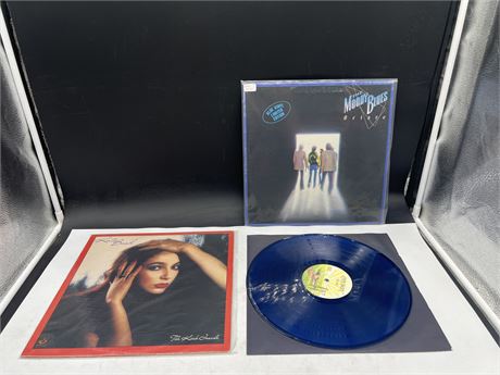 THE MOODY BLUES - BLUE LP & KATIE BUSH RECORDS - VG+