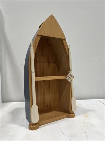 NEW HANDCRAFTED BOAT DISPLAY SHELF - 23”x11”x6”