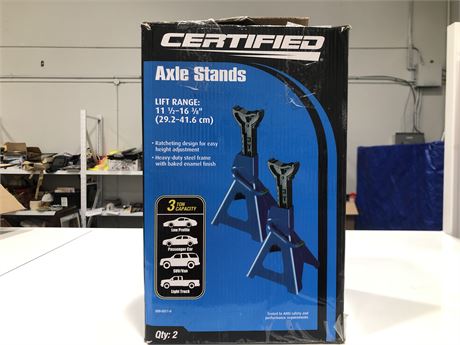 2 AXLE STANDS (NEW)