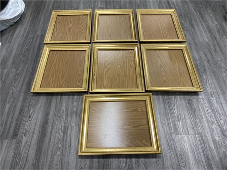 7 PICTURE FRAMES (20”x24”, picture size 16.5”x20.5”)