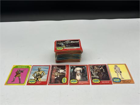 LOT OF VOLUME 1 STAR WARS CARDS 1977