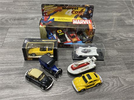 LOT OF MINIATURE DIECAST-SOME NEW IN BOX
