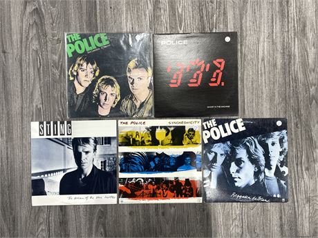 5 POLICE RECORDS - VG