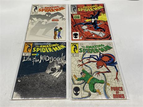 4 AMAZING SPIDER-MAN COMICS INCL #290-291, & #295-296