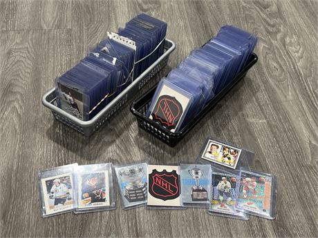 2 FLATS OF NHL CARDS - 350+