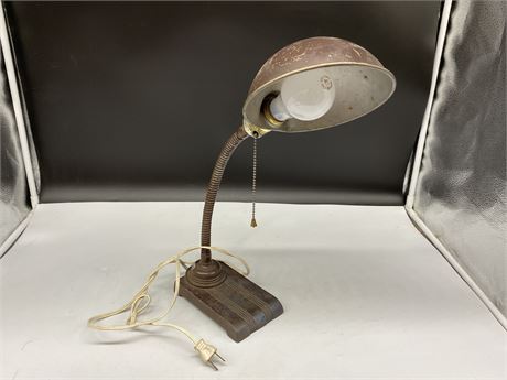 VINTAGE GOOSENECK LAMP (Working)