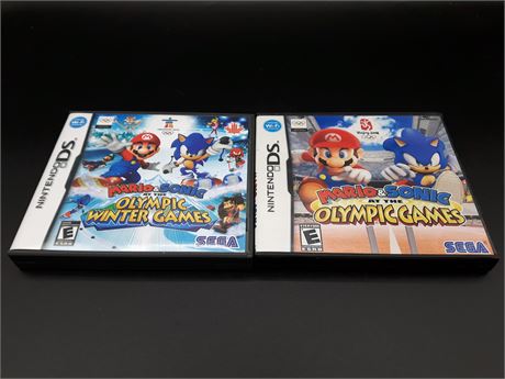 MARIO & SONIC OLYMPIC GAMES - TWO GAMES - NINTENDO DS