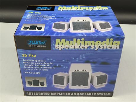 JUSTER 3D-FX3 SPEAKER SYSTEM NEW IN BOX
