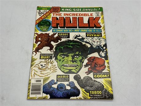 HULK ANNUAL #5 / 2ND APPEARANCE OF GROOT