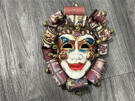 VENETIAN RUGGERO WALL MASK - HAND CRAFTED IN ITALY - 10” LONG
