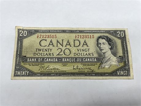 1954 20 DOLLAR BILL