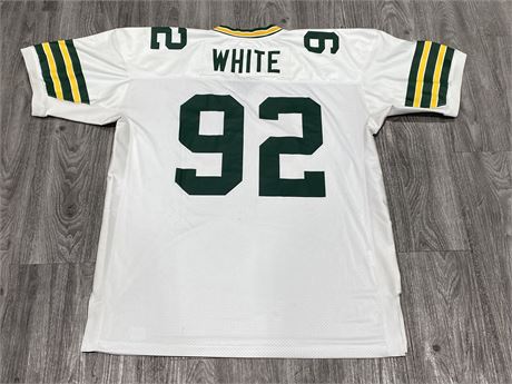 REGGIE WHITE GREEN BAY PACKERS JERSEY - SIZE 56