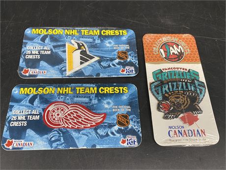 3 SPORTS PATCHES (INCLUDING GRIZZLES)